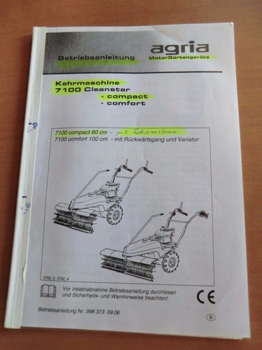 Agria kehrmaschine schneepflug - kehrmaschine,